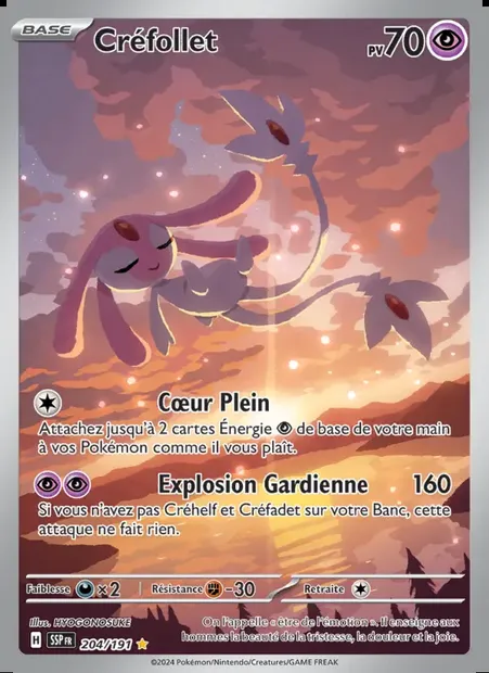 Créfollet, carte Pokémon SSP 204 — extension Étincelles Déferlantes