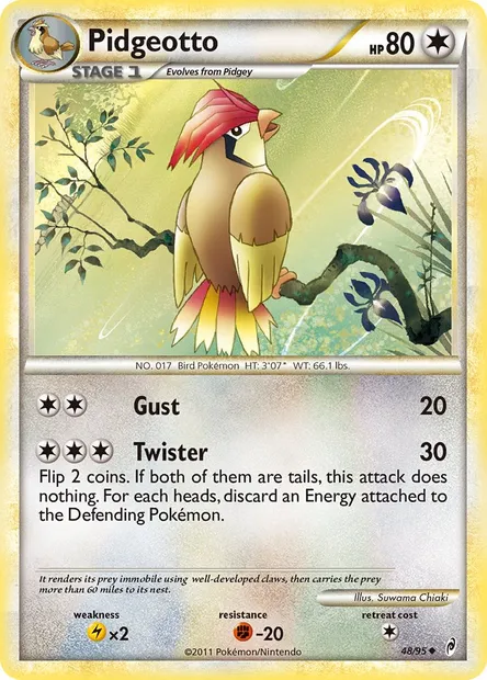 Roucoups, carte Pokémon CL 48 — extension L'appel des Légendes