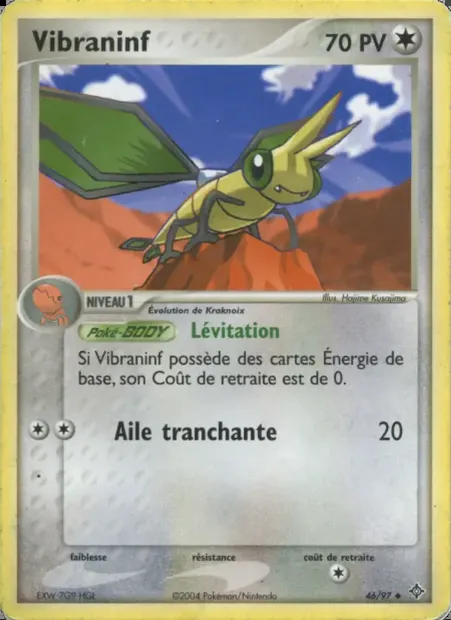 Vibraninf, carte Pokémon DR 46 — extension EX Dragon