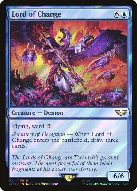 Duc du Changement, carte Magic 40K 24★ — extension Warhammer 40,000 Commander