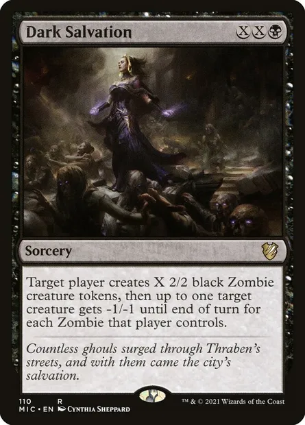 Dark Salvation, Magic card MIC 110 — Midnight Hunt Commander set
