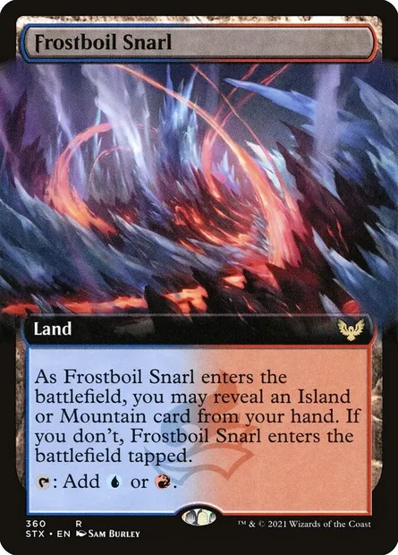 Frostboil Snarl, Magic card STX 360 — Strixhaven: School of Mages set