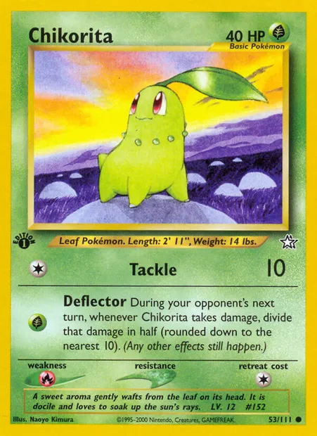 Chikorita, Pokémon card NG 53 — Neo Genesis set
