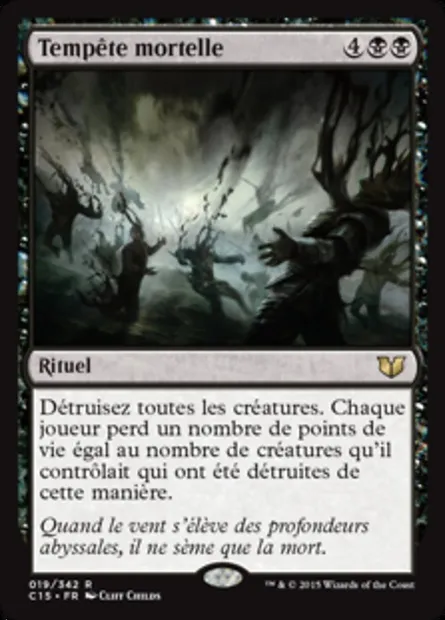 Tempête mortelle, carte Magic C15 19 — extension Commander 2015