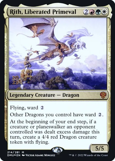 Riss, primitive libérée, carte Magic PDMU 214s — extension Dominaria United Promos