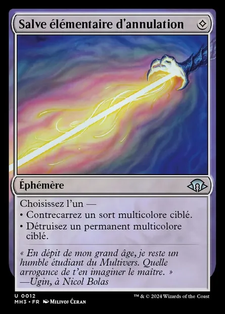Salve élémentaire d'annulation, carte Magic MH3 12 — extension Modern Horizons 3