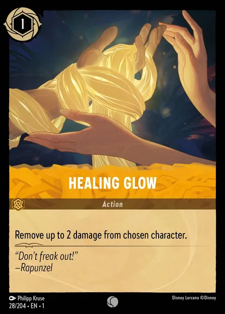 Healing Glow, Disney Lorcana card CH1-028 — The First Chapter set