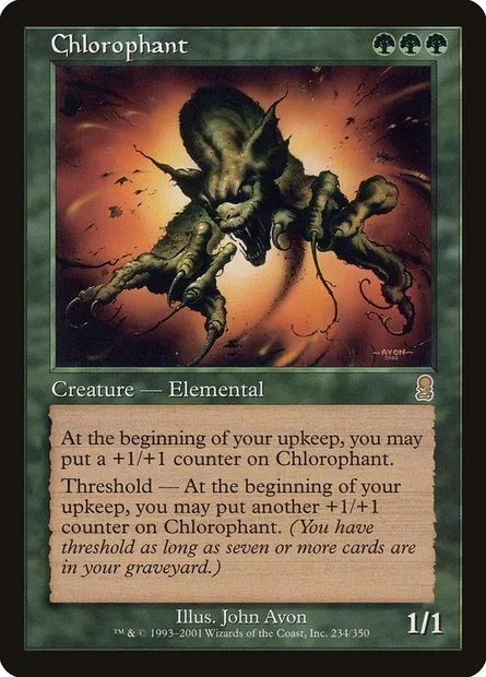 Chlorophant, Magic card ODY 234 — Odyssey set