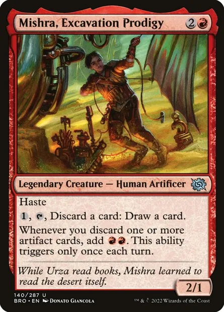 Mishra, Excavation Prodigy, Magic card BRO 140 — The Brothers' War set