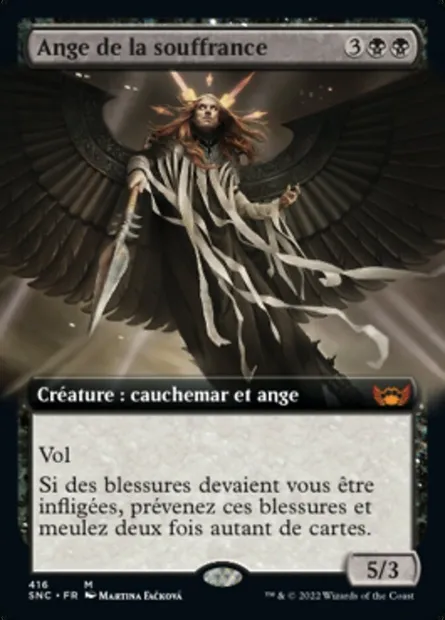 Ange de la souffrance, carte Magic SNC 416 — extension Les rues de la Nouvelle-Capenna