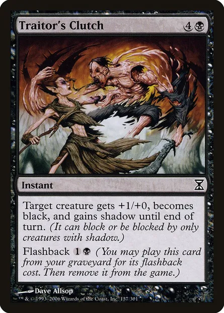 Traitor's Clutch, Magic card TSP 137 — Time Spiral set