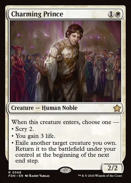 Prince charmant, carte Magic FDN 568 — extension Foundations