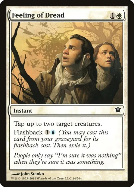 Feeling of Dread, Magic card ISD 14 — Innistrad set