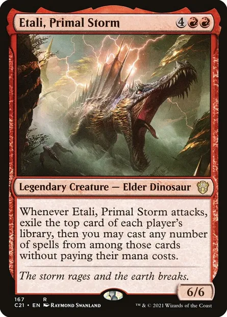Etali, Primal Storm, Magic card C21 167 — Commander 2021 set