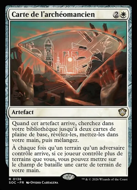 Carte de l'archéomancien, carte Magic SOC 136 — extension Secrets of Strixhaven Commander