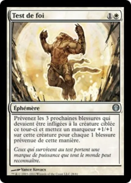 Test de foi, carte Magic DDG 28 — extension Duel Decks: Knights vs. Dragons