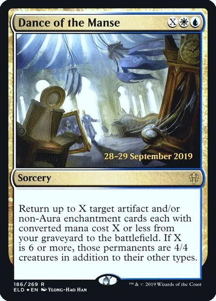 Danse du manoir, carte Magic PELD 186s — extension Throne of Eldraine Promos
