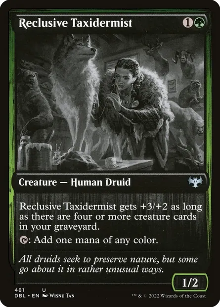 Taxidermiste recluse, carte Magic DBL 481 — extension Innistrad : Double Programme