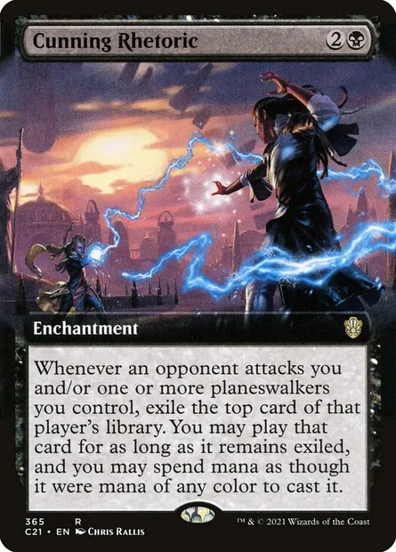 Cunning Rhetoric, Magic card C21 365 — Commander 2021 set