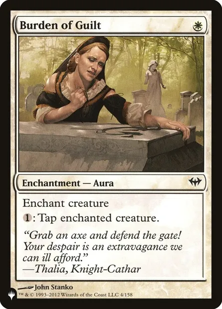 Burden of Guilt, Magic card PLST DKA-4 — The List set