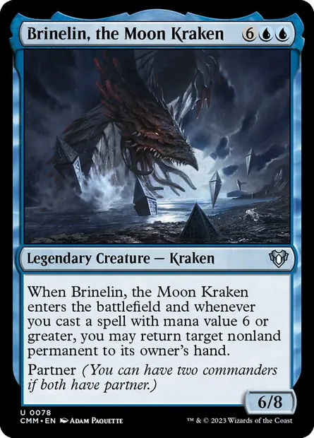Brinelin, the Moon Kraken, Magic card CMM 78 — Commander Masters set