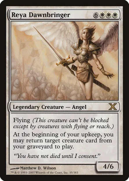 Reya Dawnbringer, Magic card 10E 35 — Tenth Edition set