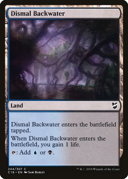 Dismal Backwater, Magic card C18 244 — Commander 2018 set