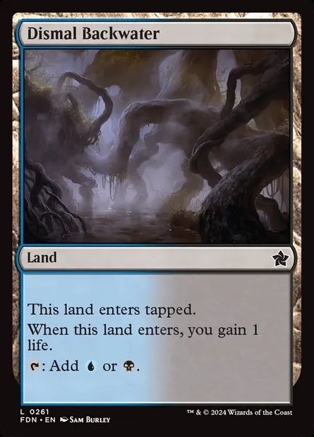 Dismal Backwater, Magic card FDN 261 — Foundations set