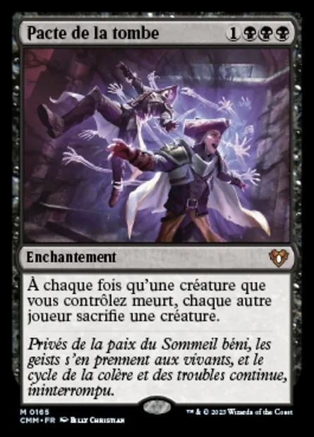 Pacte de la tombe, carte Magic CMM 165 — extension Commander Masters