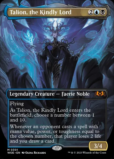 Talion, the Kindly Lord, Magic card WOE 301 — Wilds of Eldraine set