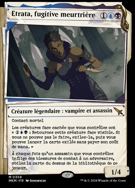 Etrata, fugitive meurtrière, carte Magic MKM 359 — extension Murders at Karlov Manor