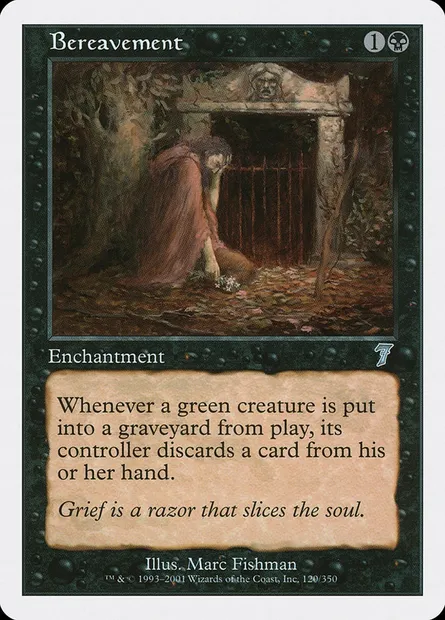 Deuil, carte Magic 7ED 120 — extension Septième Edition