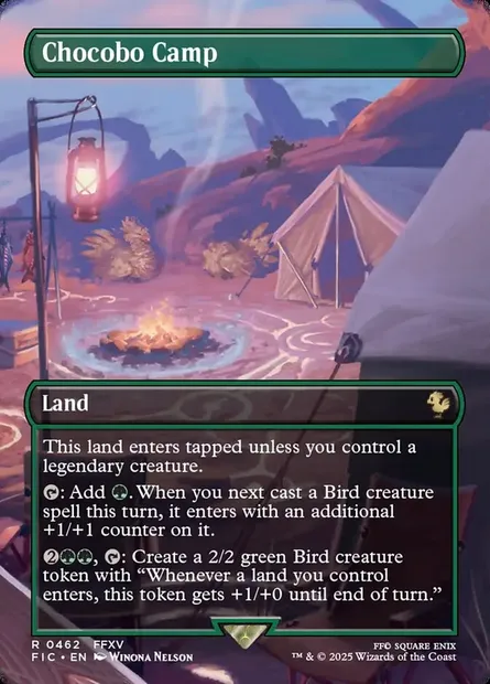 Chocobo Camp, Magic card FIC 462 — Final Fantasy Commander set