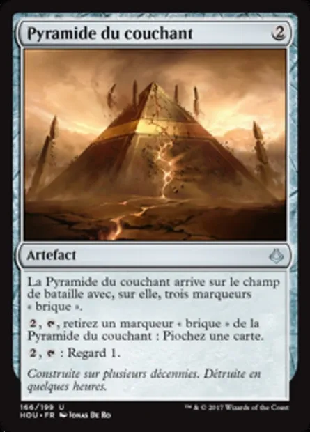 Pyramide du couchant, carte Magic HOU 166 — extension L’âge de la destruction