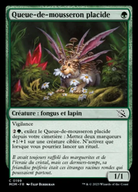 Queue-de-mousseron placide, carte Magic MOM 199 — extension L'invasion des machines