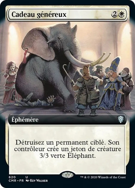 Cadeau généreux, carte Magic CMR 620 — extension Commander Legends