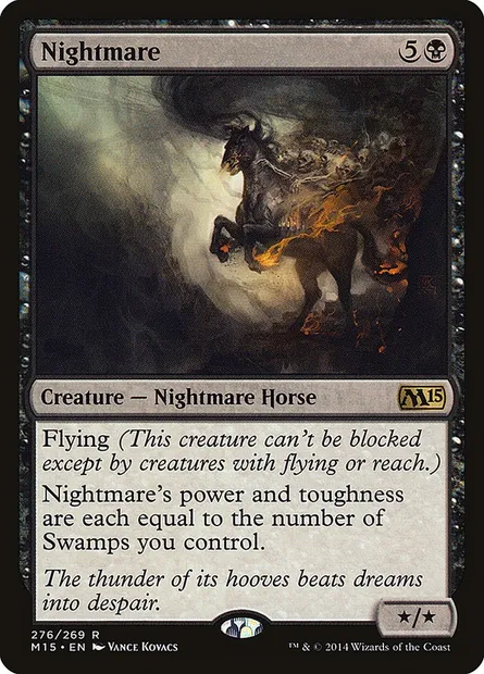 Nightmare, Magic card M15 276 — Magic 2015 set