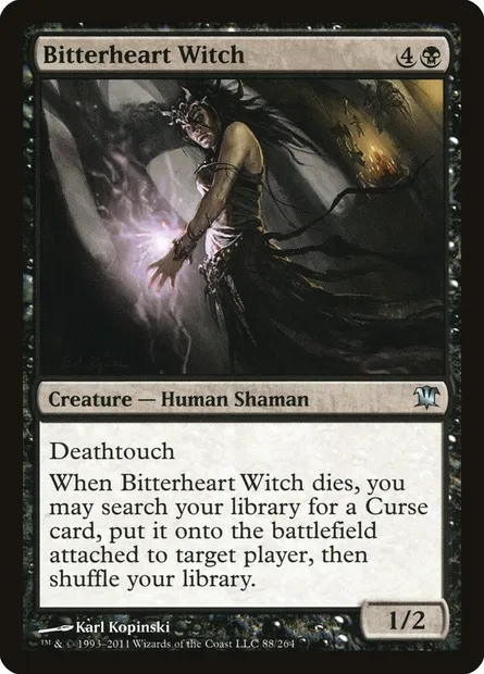 Bitterheart Witch, Magic card ISD 88 — Innistrad set