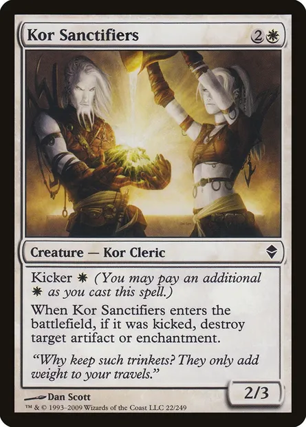 Kor Sanctifiers, Magic card ZEN 22 — Zendikar set