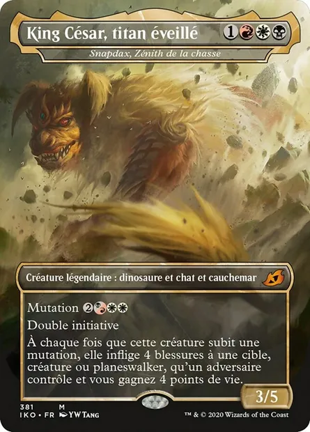 Snapdax, Zénith de la chasse, carte Magic IKO 381 — extension Ikoria: Lair of Behemoths