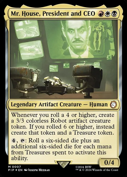 Mr. House, President and CEO, Magic card PIP 7 — Fallout set