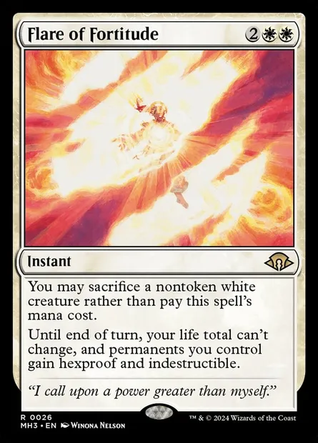 Flare of Fortitude, Magic card MH3 26 — Modern Horizons 3 set