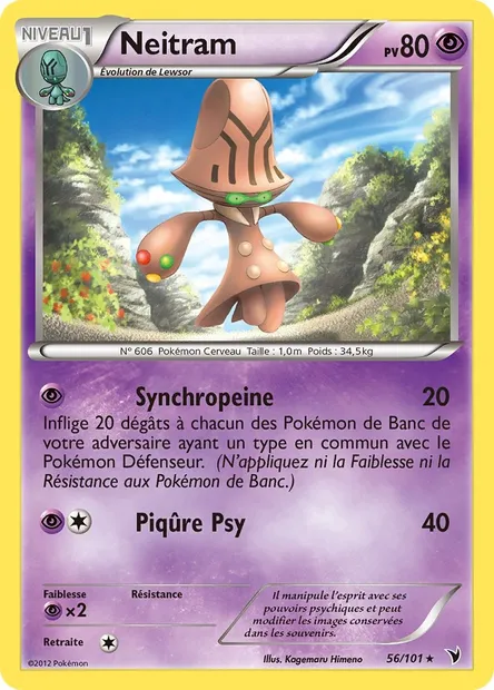 Neitram, carte Pokémon NVI 56 — extension Nobles Victoires