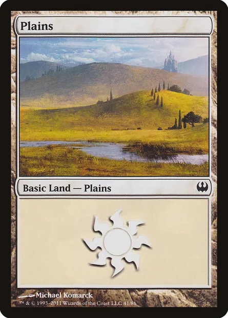 Plains, Magic card DDG 41 — Duel Decks: Knights vs. Dragons set