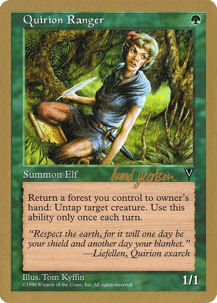 Quirion Ranger, Magic card WC97 sg117 — World Championship Decks 1997 set