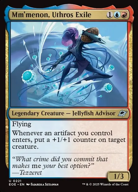 Mm'menon, Uthros Exile, Magic card EOE 221 — Edge of Eternities set
