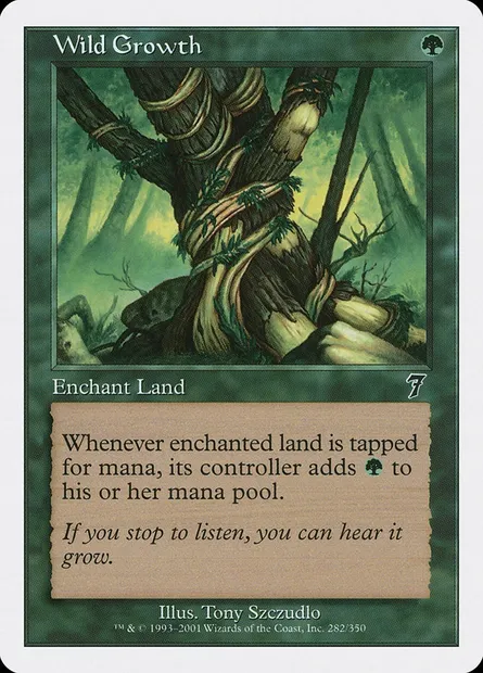 Végétation luxuriante, carte Magic 7ED 282 — extension Septième Edition