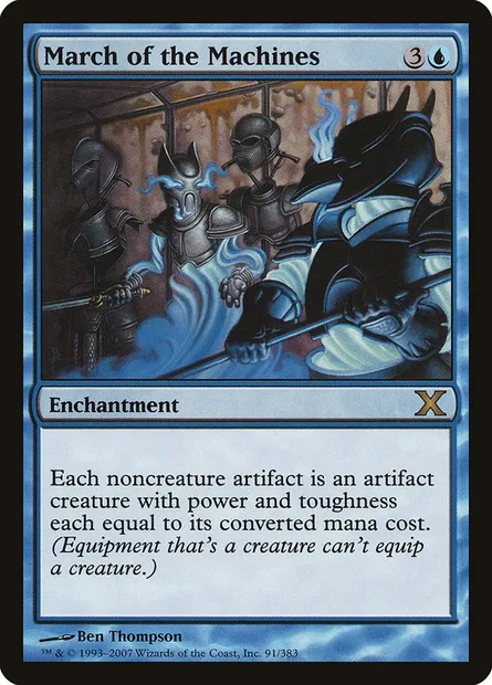 March of the Machines, Magic card 10E 91 — Tenth Edition set