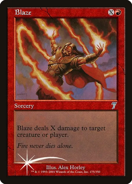 Brasier, carte Magic 7ED 175★ — extension Septième Edition