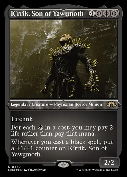 K'rrik, Son of Yawgmoth, Magic card MH3 479 — Modern Horizons 3 set